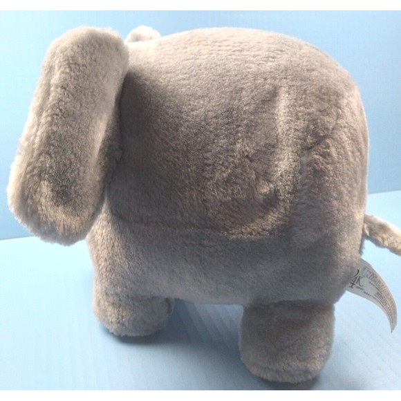 Vtg EUGENE Gray Standing Elephant Animal Crackers 24K Company 9" Plush Toy EC - Picture 3 of 8